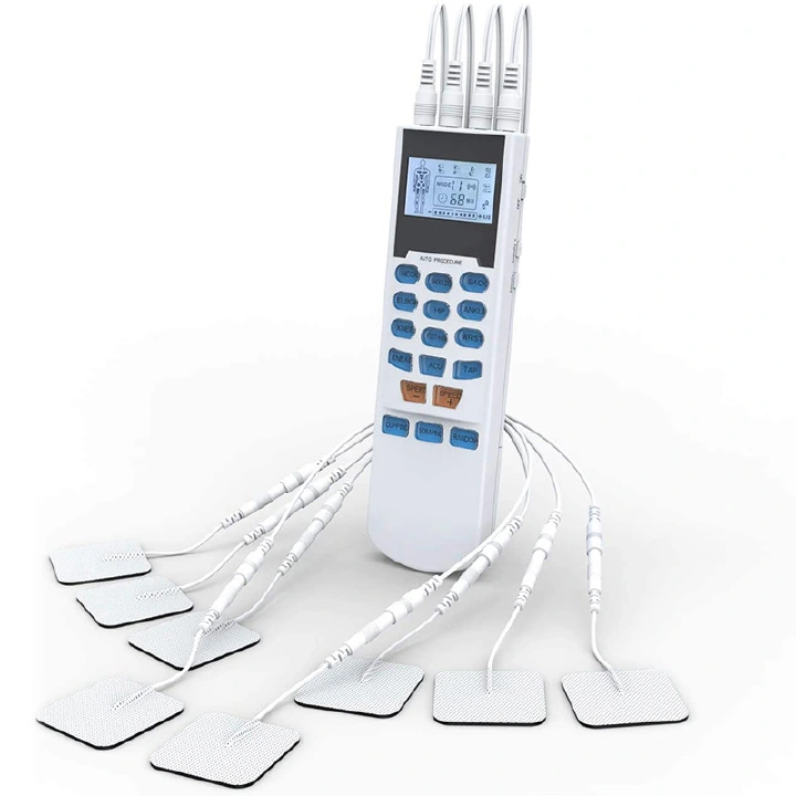15 Modes Pain Relief Tens Device Physical Therapy Machine Menstrual Pain Relief For Women 4 Channel TENS Unit LCD Display Muscle Stimulator Body Massager