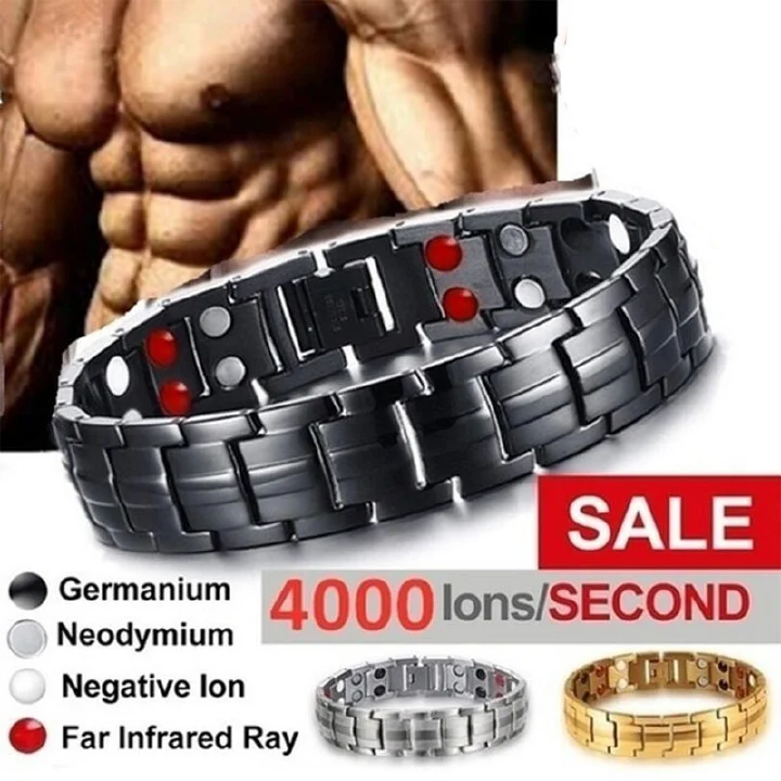 Men's Bracelets Energy Magnetic Tourmaline Bracelet Health Care Jewelry For Women Bracelets Bangle Slimming Product