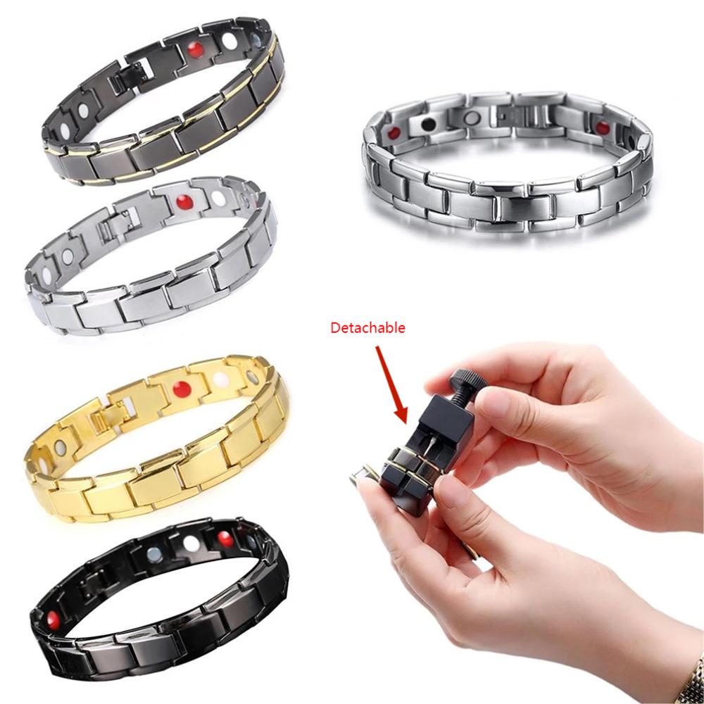 Men's Bracelets Energy Magnetic Tourmaline Bracelet Health Care Jewelry For Women Bracelets Bangle Slimming Product
