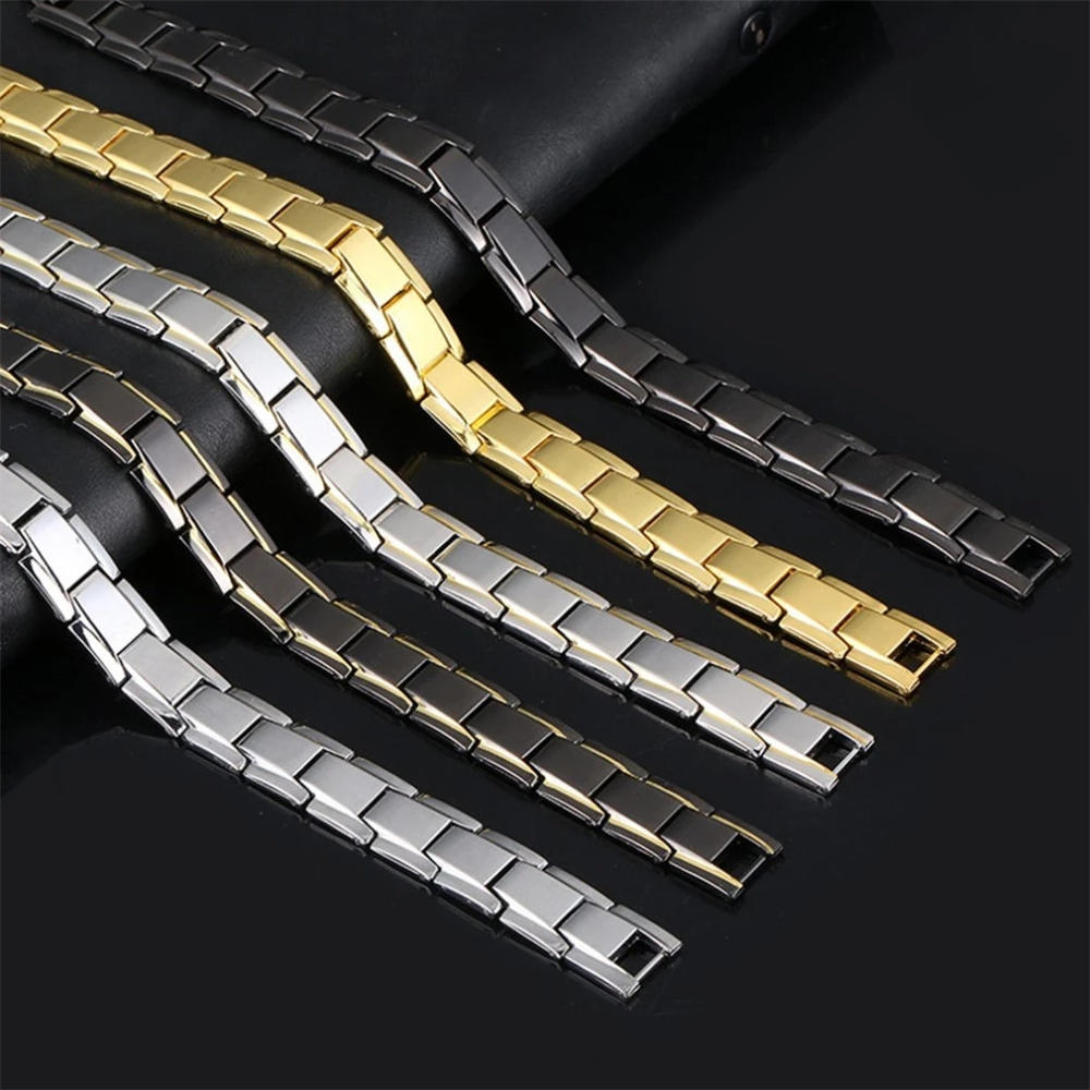 Men's Bracelets Energy Magnetic Tourmaline Bracelet Health Care Jewelry For Women Bracelets Bangle Slimming Product