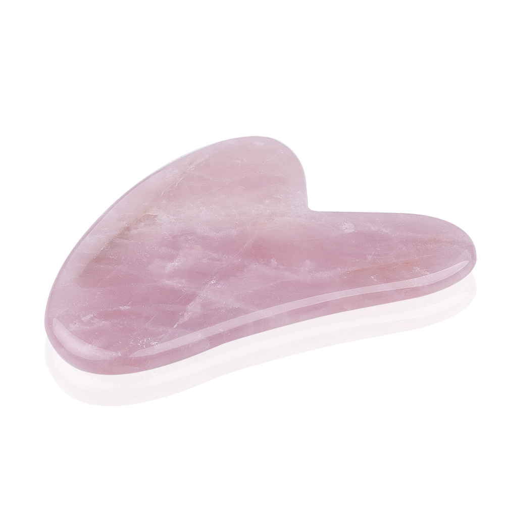 New Arrival Natural Stone Ice Rose Quartz Guasha Massager V Face Board Facial Neck Therapy Scraper Health Care Gua Sha Massager Beauty Care