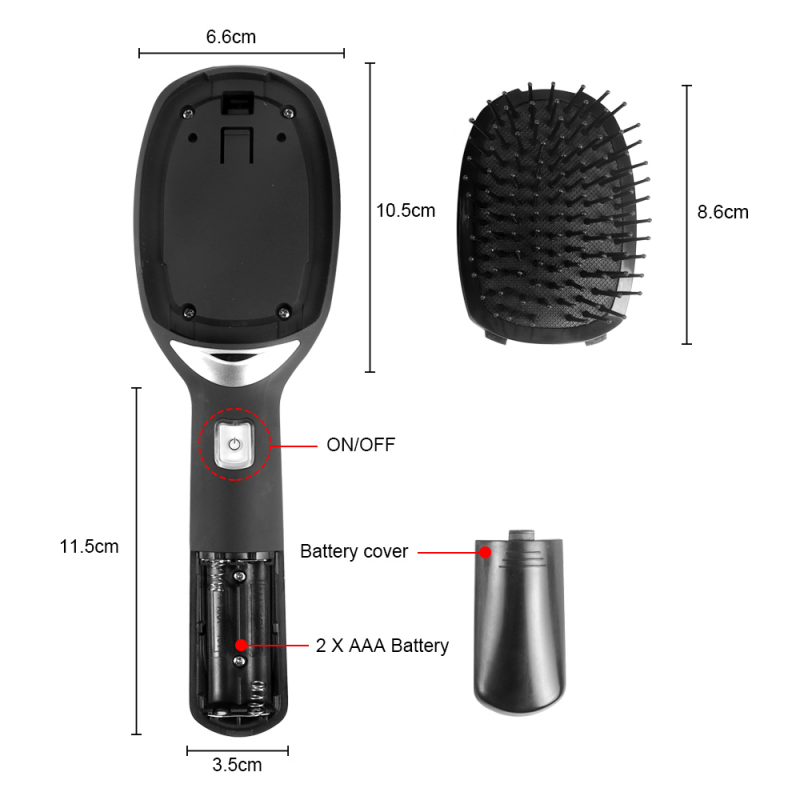 Electric ionic brush massage hair New Ionic Hairbrush Portable Hair Comb Anti-Static Anti Frizz Negative Ions Scalp Massage Comb Hair Styling Tool Electric ionic brush massage hair New Ionic Hairbrush