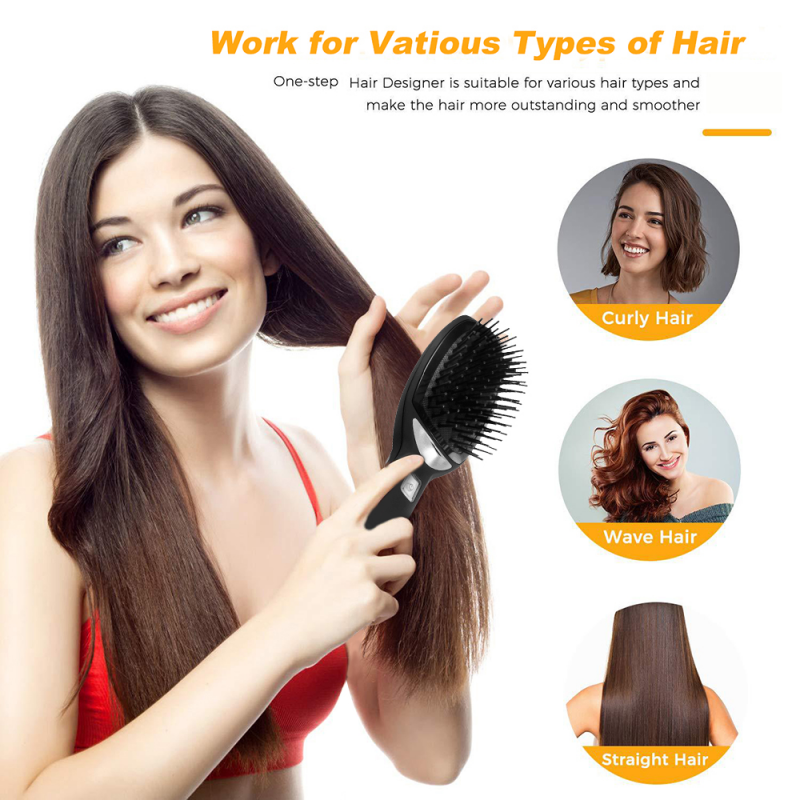 Electric ionic brush massage hair New Ionic Hairbrush Portable Hair Comb Anti-Static Anti Frizz Negative Ions Scalp Massage Comb Hair Styling Tool Electric ionic brush massage hair New Ionic Hairbrush
