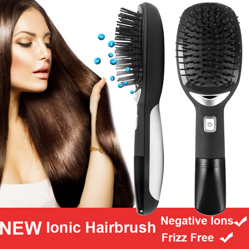 Electric ionic brush massage hair New Ionic Hairbrush Portable Hair Comb Anti-Static Anti Frizz Negative Ions Scalp Massage Comb Hair Styling Tool Electric ionic brush massage hair New Ionic Hairbrush
