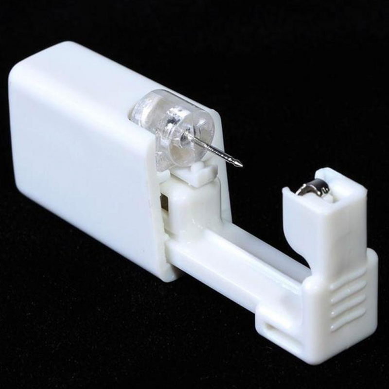 1pc Disposable Ear Piercing Device, Low Pain Piercing Artifact, Hypoallergenic Ear Nail Gun Piercing, Professional Painless Ear Piercing, Automatic Hand-piercing Tool