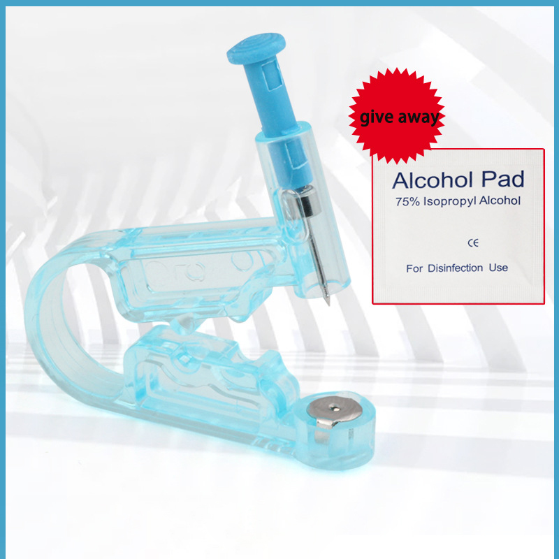 1pcs Sterile Painless Ear Piercing Tool Disposable Piercing No Inflammation Nose Clips Ear Piercing Gun