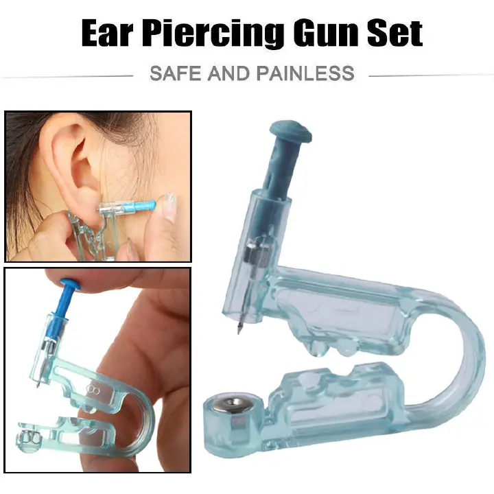 1pcs Sterile Painless Ear Piercing Tool Disposable Piercing No Inflammation Nose Clips Ear Piercing Gun