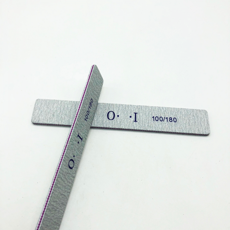 10Pcs/lot Nail File 100/180 Professional Double Side Sandpaper Strong Thick Sanding Buffer Files Grey Sandpaper Nail File Wood