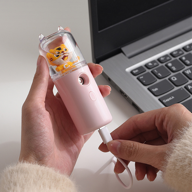 Nano Mist Facial Sprayer Mini USB Charging Summer Cool Beauty Tools Humidifier Nebulizer Summer Face Steamer Skin Care