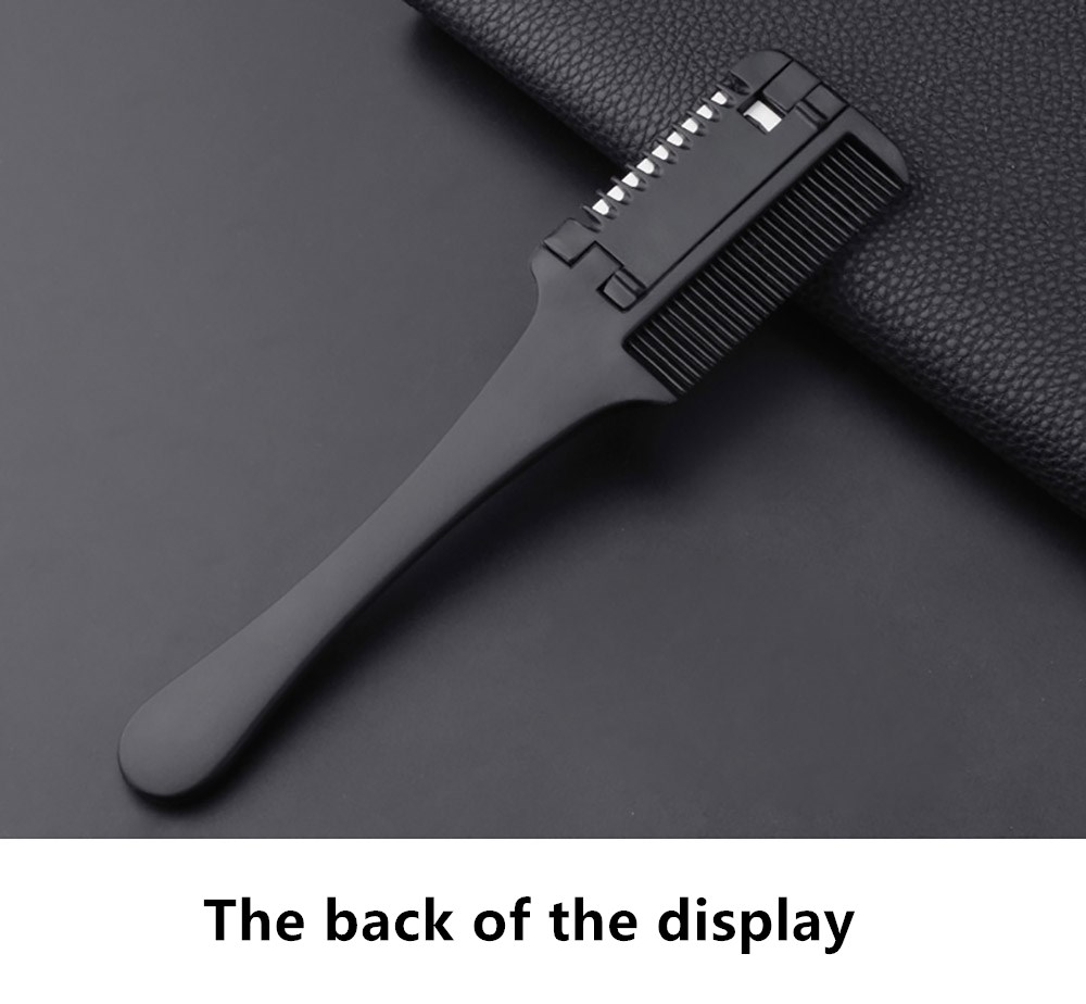 Hair Comb Carbon Hair Brush Professional Salon Hairdressing Barbers Handle Brush With Razor Blades DIY Styling Tools