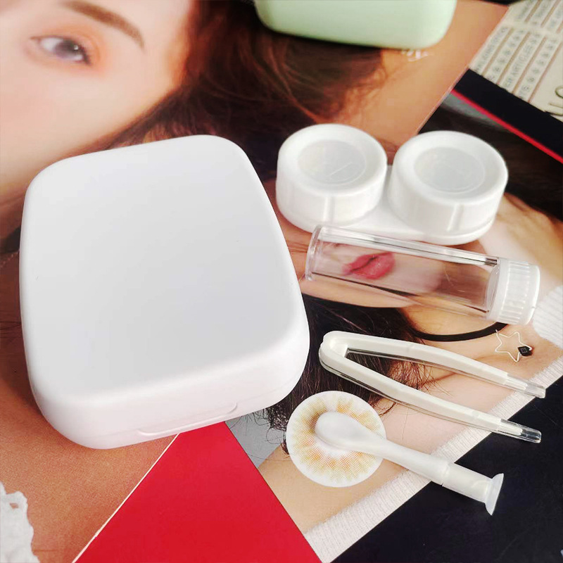 Contact Lenses Box Mirror Container Travel Kit Mini Contact Lens Case Pocket Portable Easy Carry Make Up Beauty Pupil Storage
