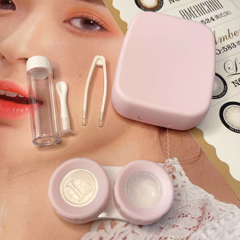Contact Lenses Box Mirror Container Travel Kit Mini Contact Lens Case Pocket Portable Easy Carry Make Up Beauty Pupil Storage