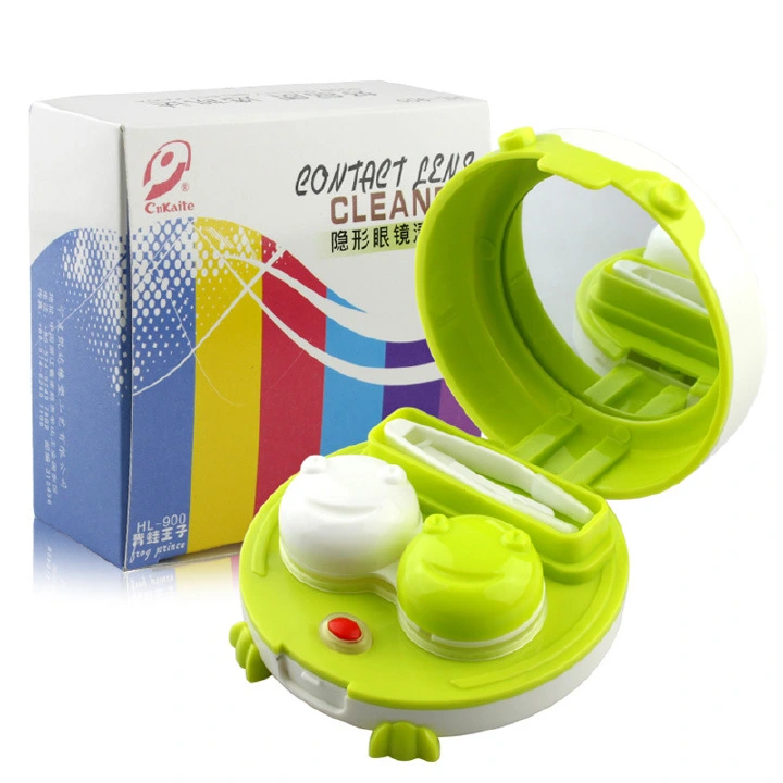 Contact Lens Cases Auto-Machine Ultrasound Washer Fashion Box Convenient Contact Lens Cleaner Makeup Tools