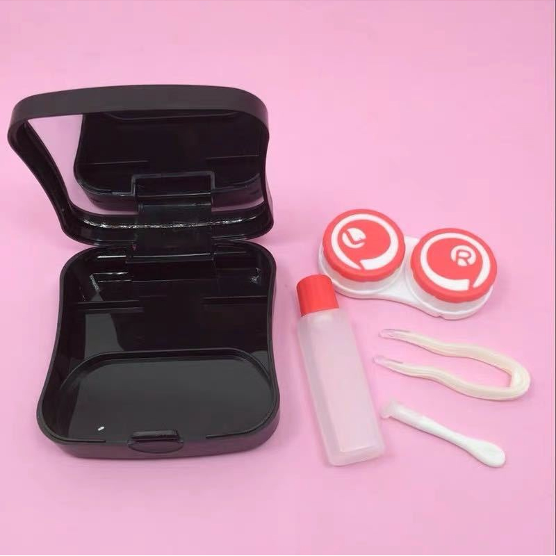 New Arrival Portable Holder Contact Lens Case with Mirror Lenses Box for Travel Container