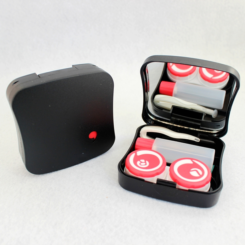 New Arrival Portable Holder Contact Lens Case with Mirror Lenses Box for Travel Container