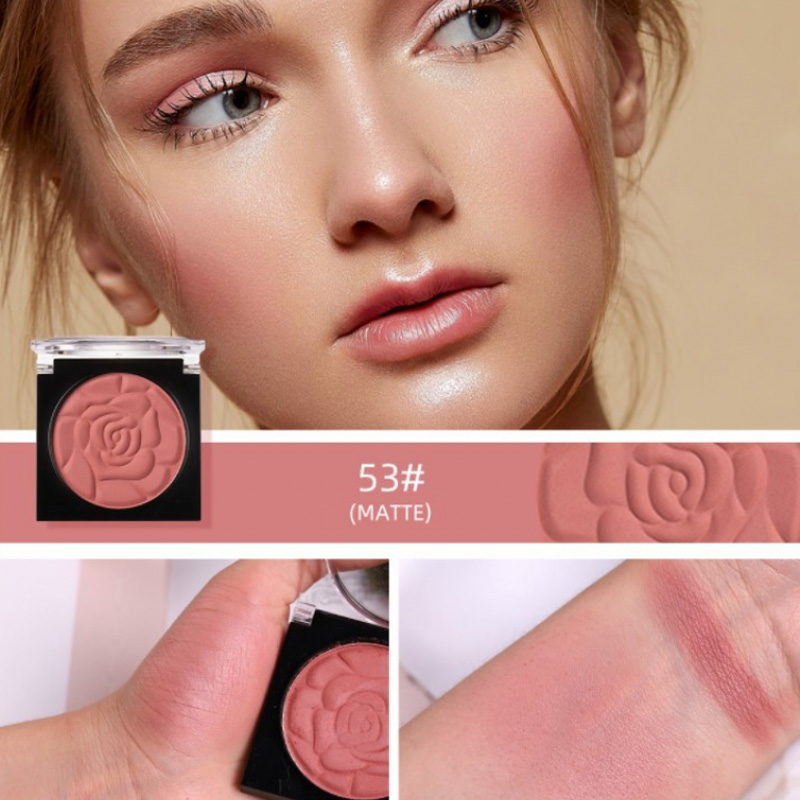New Arrival Face Mineral Blush Baked Powder Palette Shimmer Matte Blushes Powder Women Facial Contour Shadow Pigment Blusher Cosmestics
