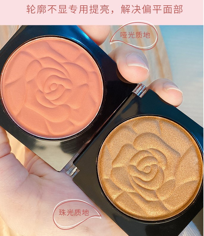 New Arrival Face Mineral Blush Baked Powder Palette Shimmer Matte Blushes Powder Women Facial Contour Shadow Pigment Blusher Cosmestics
