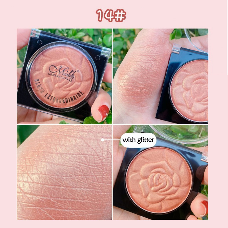 New Arrival Face Mineral Blush Baked Powder Palette Shimmer Matte Blushes Powder Women Facial Contour Shadow Pigment Blusher Cosmestics