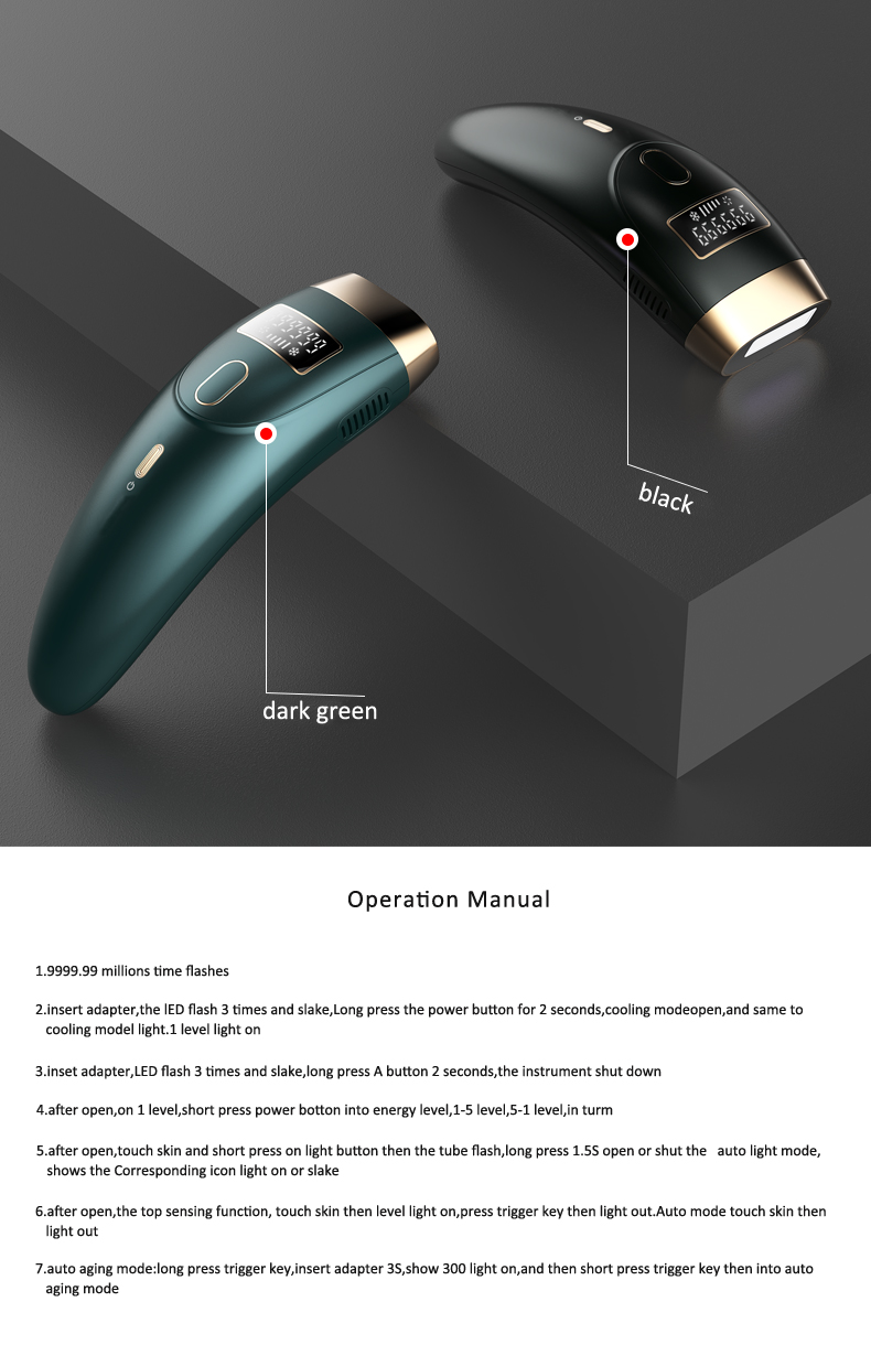 999,900 Flashes IPL Laser Hair Removal for Women and men Permanent Painless At-Home Device for Bikini Armpit Lips Leg