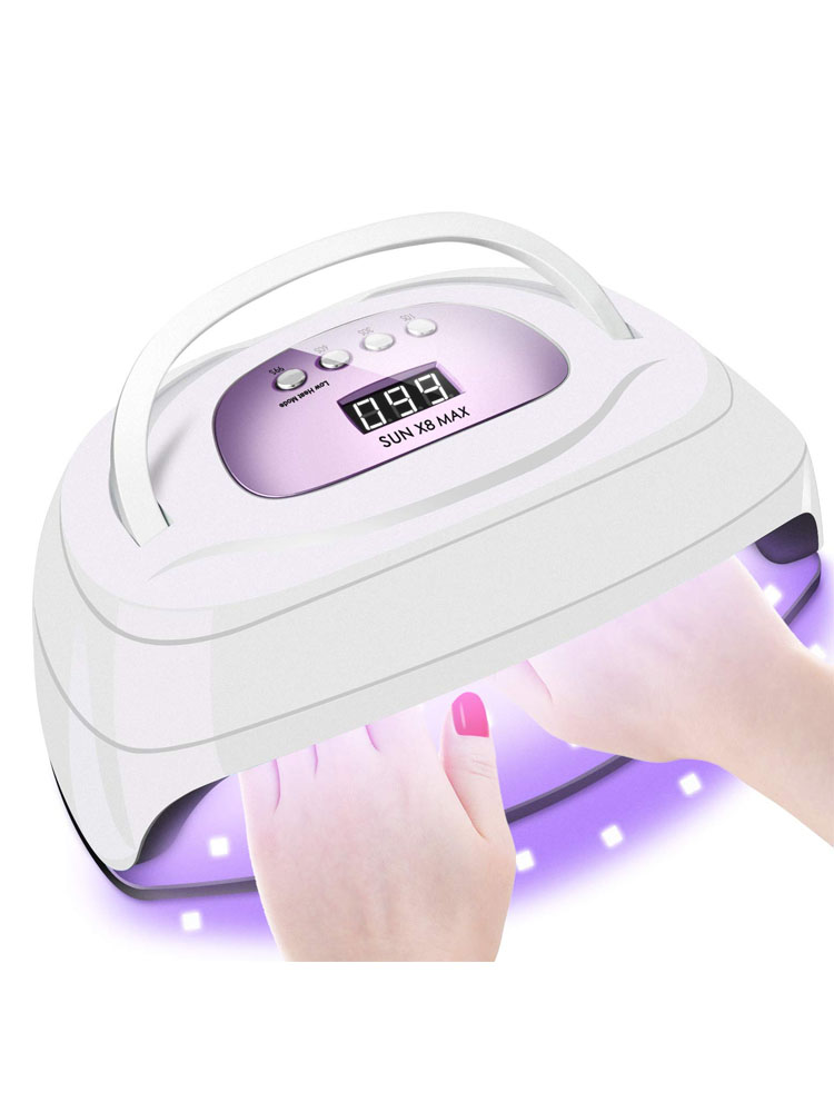 57LEDs Powerful UV LED Nail Dryer For Drying Nail Gel Polish 150W 4 Timers Portable Design With Large LCD Touch Screen Smart Sensor Nail Lamp