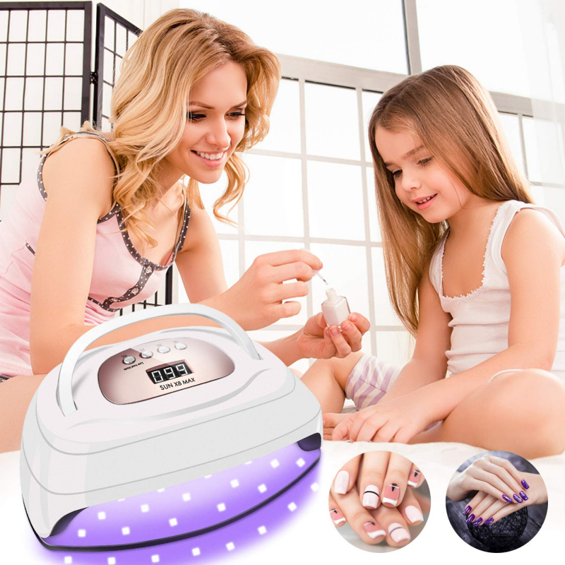 57LEDs Powerful UV LED Nail Dryer For Drying Nail Gel Polish 150W 4 Timers Portable Design With Large LCD Touch Screen Smart Sensor Nail Lamp