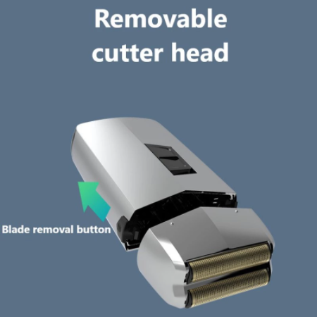 2 in 1 Reciprocating Shaver Electric Hair Clipper Trimmer With 4 limit comb Powerful Rechargeable Shaving Machine Wet & Dry Beard Razor for Men 2 Floating Shaver Head Bald Head Shaving Machine
