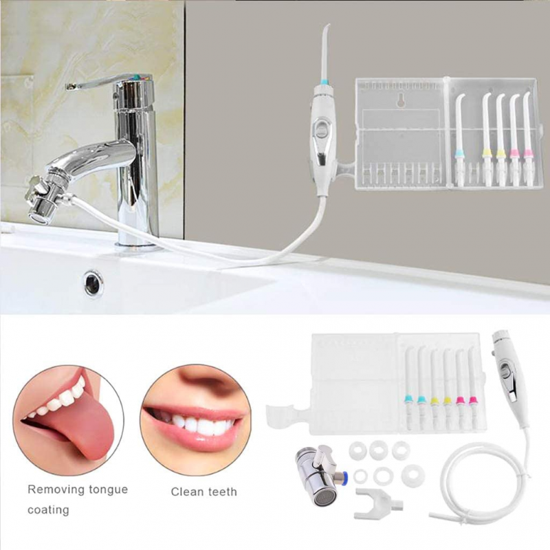 Faucet Oral Irrigator Water Dental Flosser Toothbrush Irrigation SPA Teeth Cleaning Switch Jet Family Water Floss