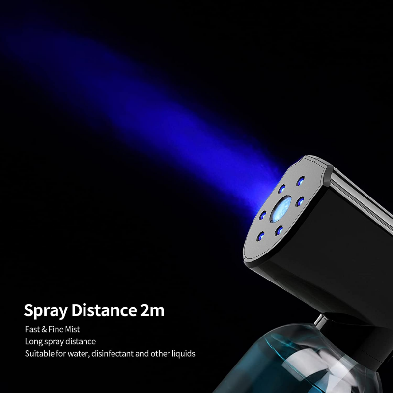 300ml Hand-held Atomizer Spray Gun Nano Mist Sprayer Santitizer Machine Cordless Electric ULV Fogger For Office Garden Sprayer