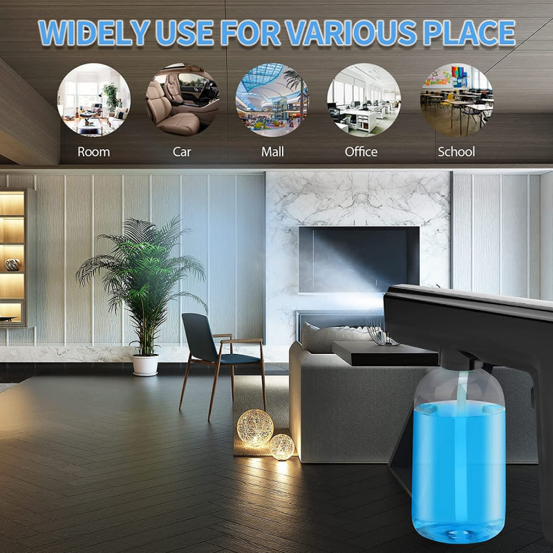 300ml Hand-held Atomizer Spray Gun Nano Mist Sprayer Santitizer Machine Cordless Electric ULV Fogger For Office Garden Sprayer