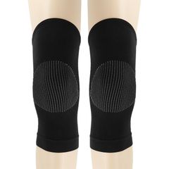 New Arrival 1 Pair Elastic Sports Kneepad Fitness Kneeling Pad Knee Brace Support Protectors Suitable for Fitness Basketball Cycling Black normal