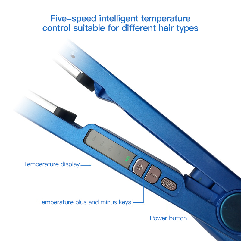 New Arrival Professional 2 in 1 Flat Iron Hair straightener curling Iron11/4 Nano Titanium 450F Temperature Hair Straightener Negative Ion Hair Curler