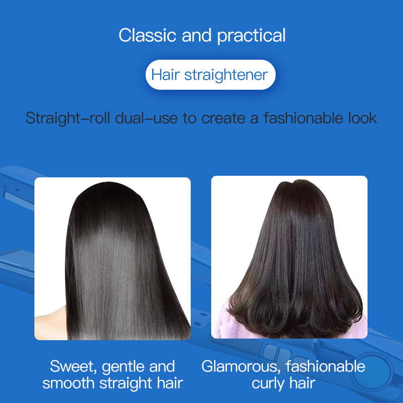 New Arrival Professional 2 in 1 Flat Iron Hair straightener curling Iron11/4 Nano Titanium 450F Temperature Hair Straightener Negative Ion Hair Curler