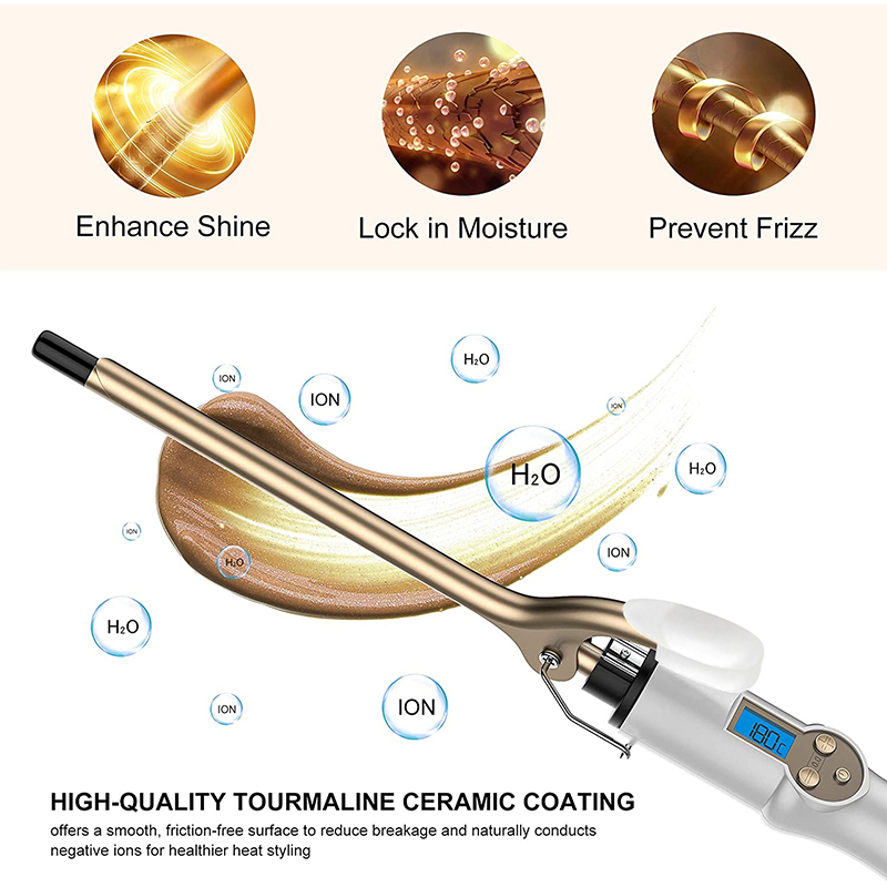 New Arrival Electric Professional Ceramic Hair Curler LCD Curling Iron Roller Curls Wand Waver Fashion Styling Tools