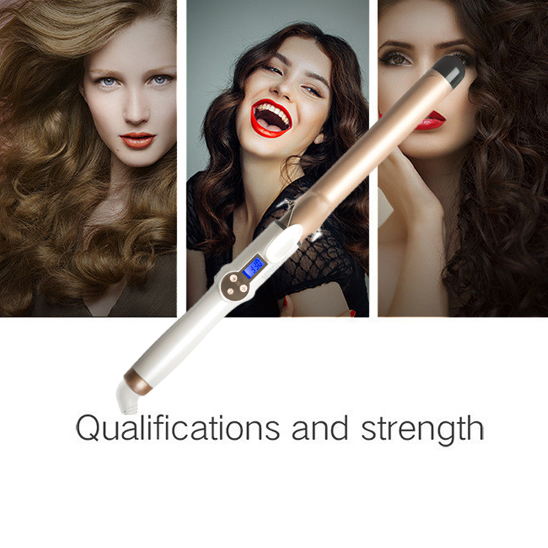 New Arrival Electric Professional Ceramic Hair Curler LCD Curling Iron Roller Curls Wand Waver Fashion Styling Tools