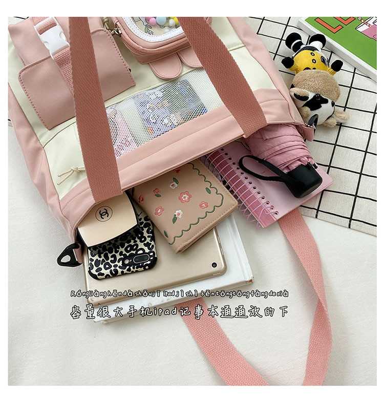 Handbags For Girls Ladies Women Multi-pocket design Shoulder Tote Bag Zipper Canvas Large Capacity Female Crossbody Bags