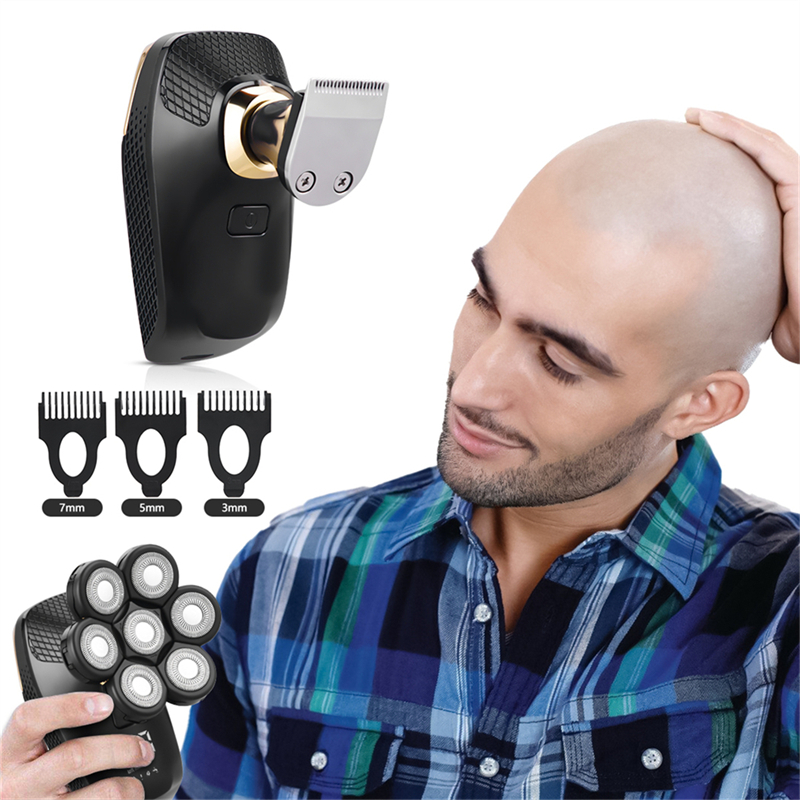 New Arrival Men's Rechargeable Shaver 7D Floating Shaving Head Beard Trimmer 5 in1 Rechargeable Shaver Multifunctional Trimmer For Men
