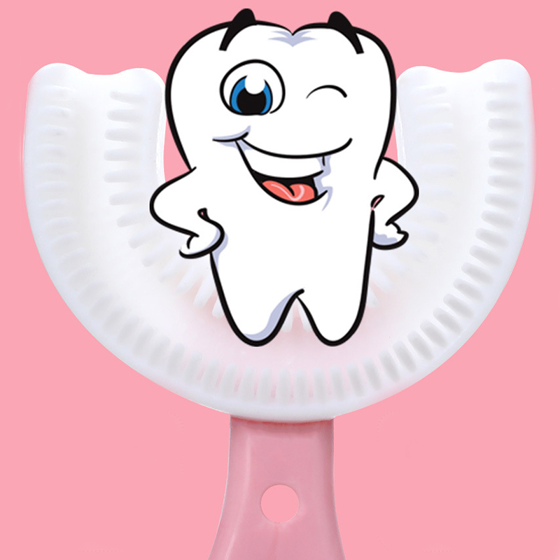 Toothbrush Children 360 Degree U-shaped Child Toothbrush Teethers Brush Silicone Kids Teeth Oral Care Cleaning