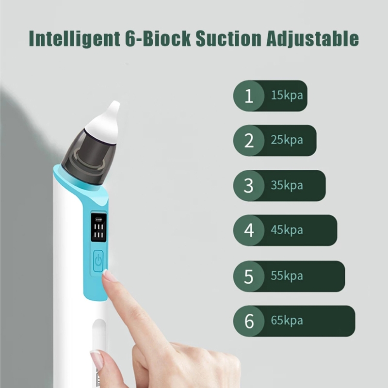 Baby Nasal Aspirator Infant Nose Sucker Aspirator Electric Nose Cleaner Infants Clean Up Nasal Congestion Newborn Children Home