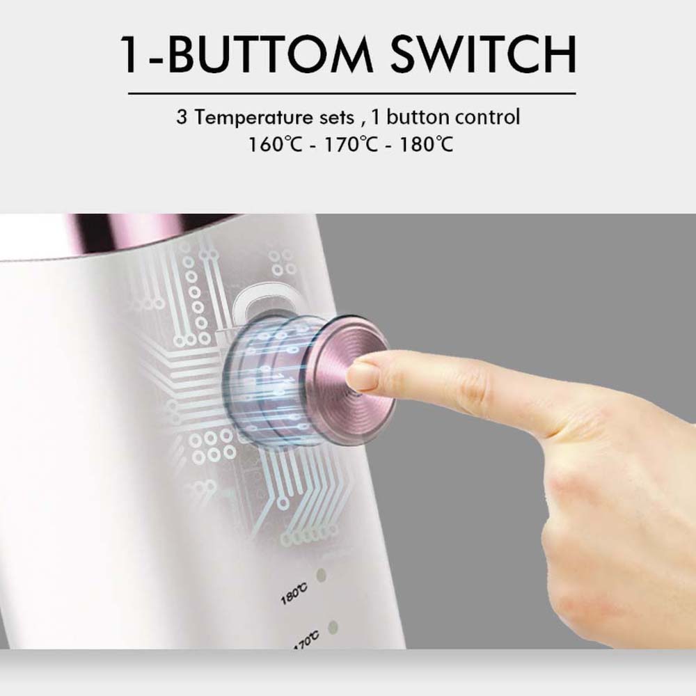 New Arrival White Rechargeable Hair Straightener Brush Wireless USB Recharge Easy to Carry 100-240v Universal Perm Machine