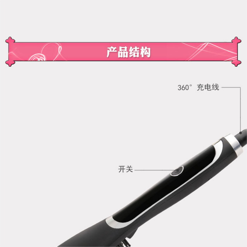 KM-1320 Hair Straightener Comb Hairdressing Salon Wave Curler Straight Curling Dual-purpose LED Display Hair Dryer Electric Hair Comb