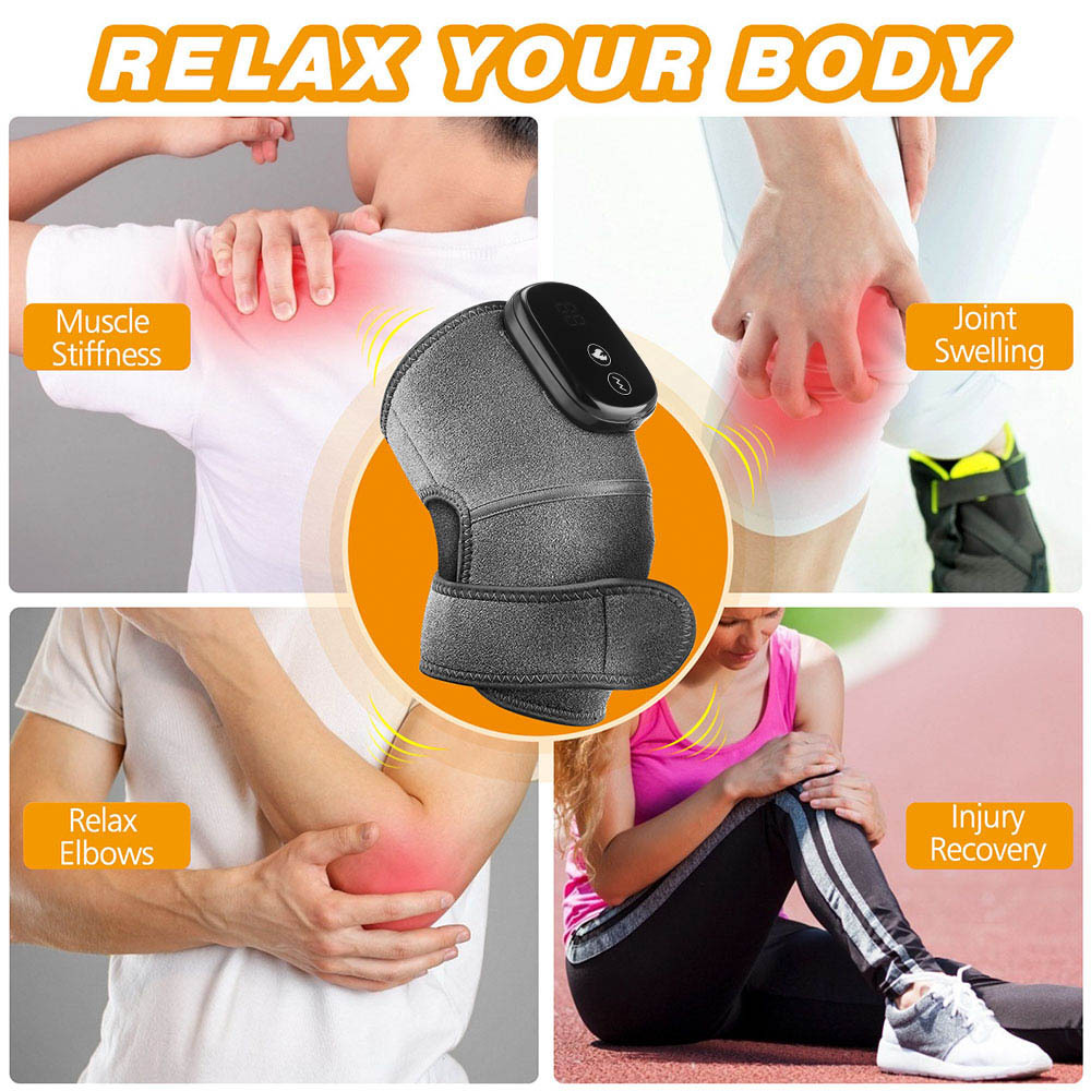Electric Heating Shoulder Pads Massager Joint Brace Vibration Massage Knee Support Brace Belt Arthritis Pain Rehabilitation Physiotherapy