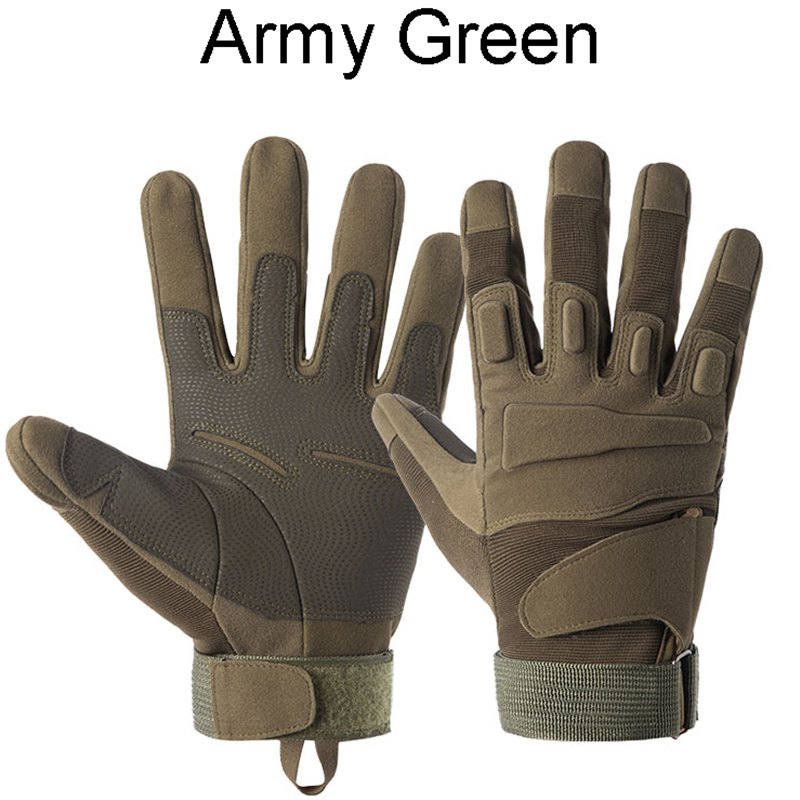 Tactical Gloves Outdoor Sports Army Full Finger Combat Motocycle Slip-resistant Carbon Fiber Tortoise Shell Gloves
