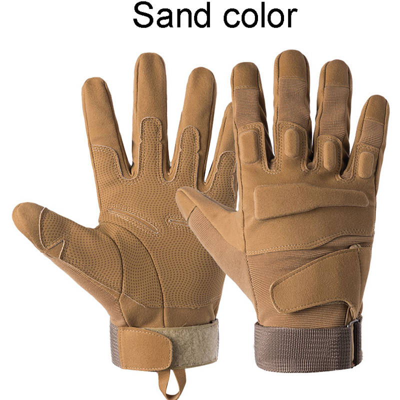 Tactical Gloves Outdoor Sports Army Full Finger Combat Motocycle Slip-resistant Carbon Fiber Tortoise Shell Gloves