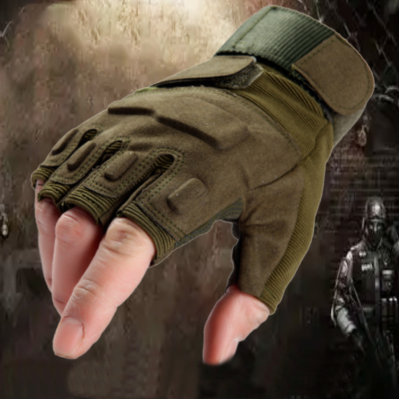 Mens Outdoor Military Tactical Gloves Army Full Finger Combat Bicycle Riding Sport Slip-resistant Half Finger Mtb Gloves