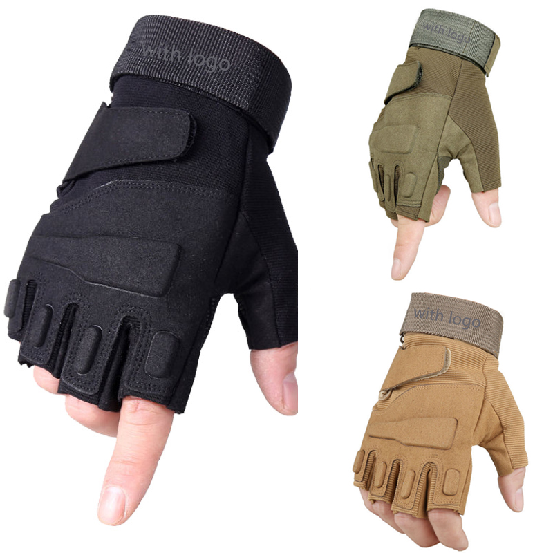 Mens Outdoor Military Tactical Gloves Army Full Finger Combat Bicycle Riding Sport Slip-resistant Half Finger Mtb Gloves