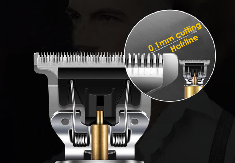 Professional Hair Clipper Electric Hair Trimmer 0.1mm Hair Cutting Machine Beard Trimmer Haircut Clipper With 4 limit comb