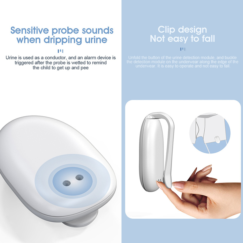 Wireless Bedwetting Alarm Pee Alarm with Receiver & Clip-on Transmitter for Kids Potty Training Elder Care Sound Reminding Potty Training Watch Baby & Maternity Products