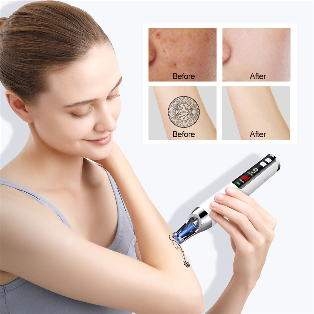 Picosecond Laser Pen Red Blue Light Tattoo Freckle Scar Mole Wart Dark Spot Skin Pigment Removal Portable Beauty Device