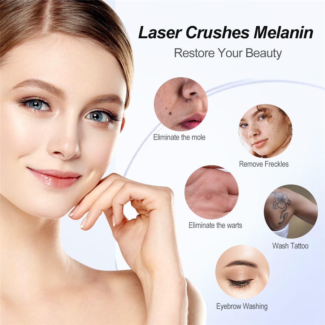 Picosecond Laser Pen Red Blue Light Tattoo Freckle Scar Mole Wart Dark Spot Skin Pigment Removal Portable Beauty Device