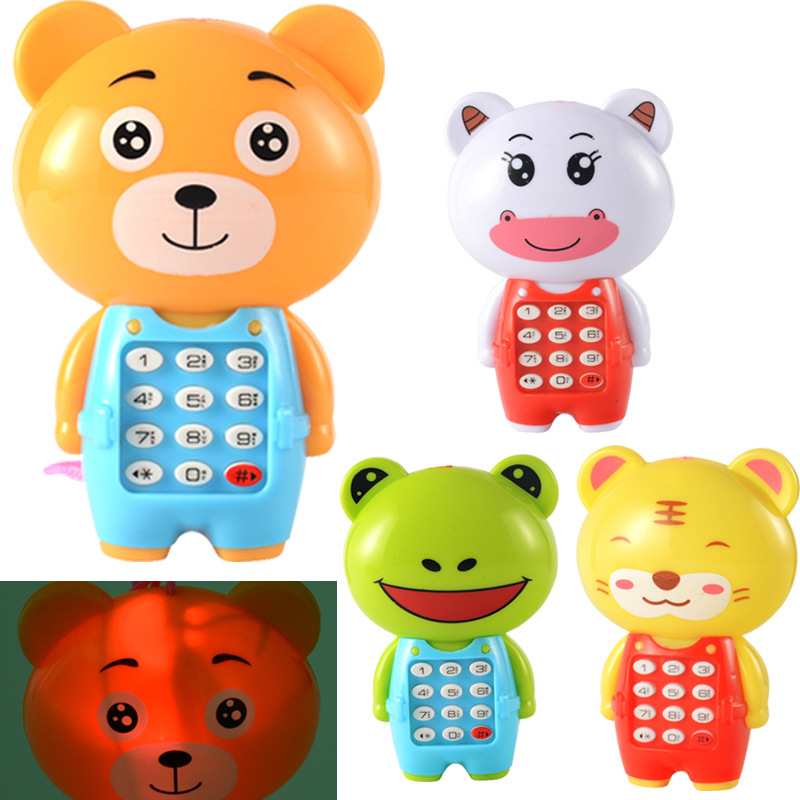Electronic Toy Phone Musical Mini Cute Children Phone Early Education Cartoon Mobile Phone Telephone Cellphone Baby Toys